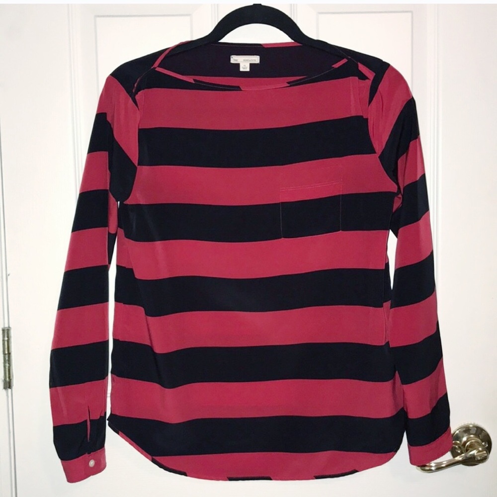 Gap Silk Feel Striped blouse